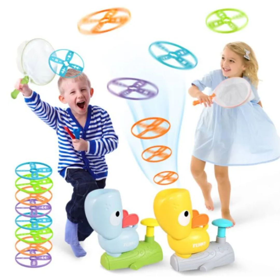 Lanzador de Discos Voladores para Niños