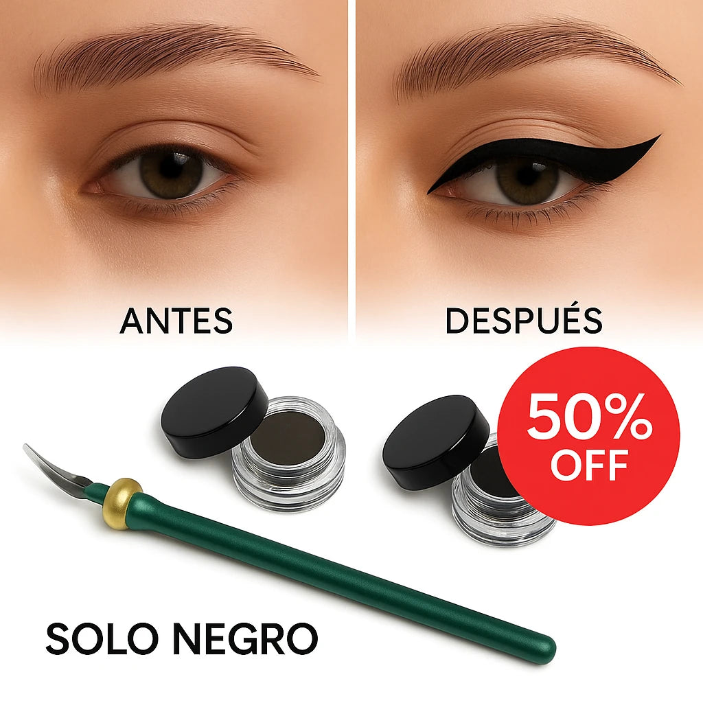 Delineador en Crema con Aplicador de Precisión + eBook en Regalo