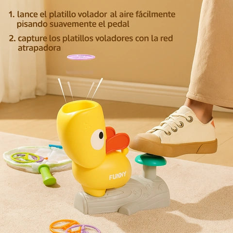 Lanzador de Discos Voladores para Niños