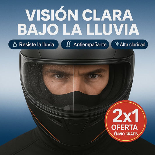 Oferta Única 2x1 Película  Antiempañante para Visor de Casco