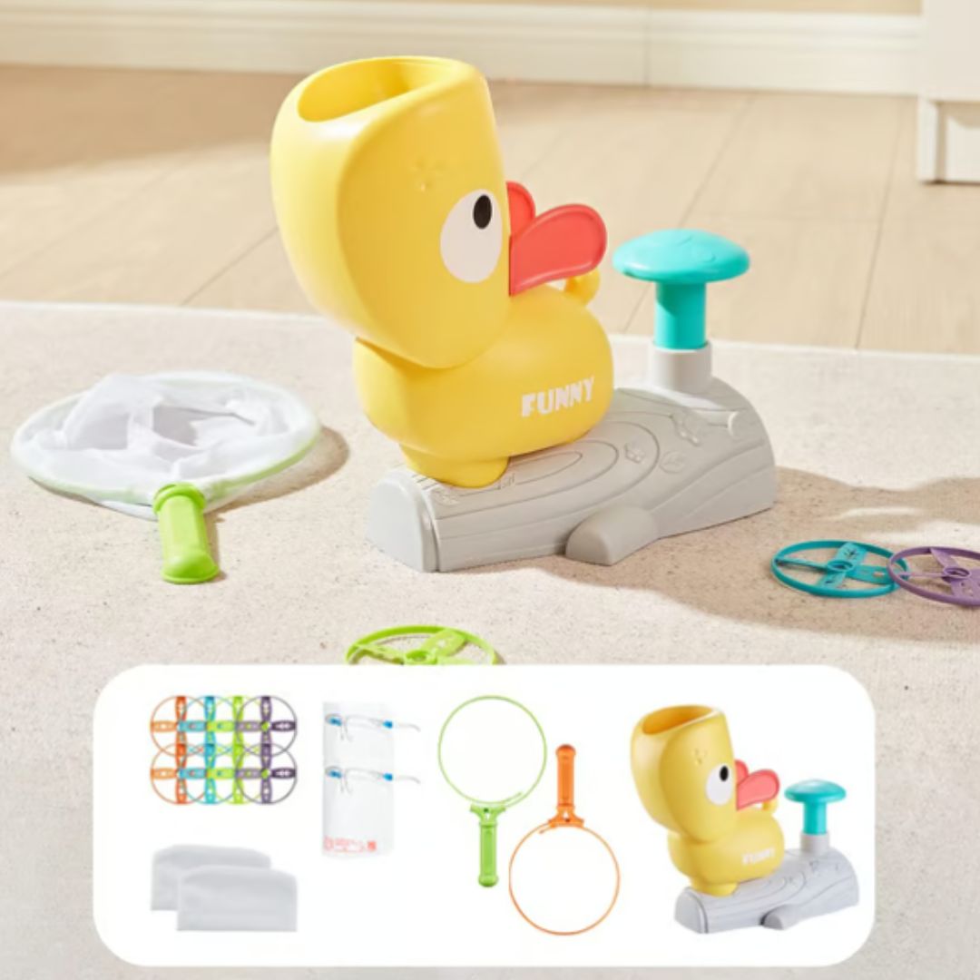 Lanzador de Discos Voladores para Niños