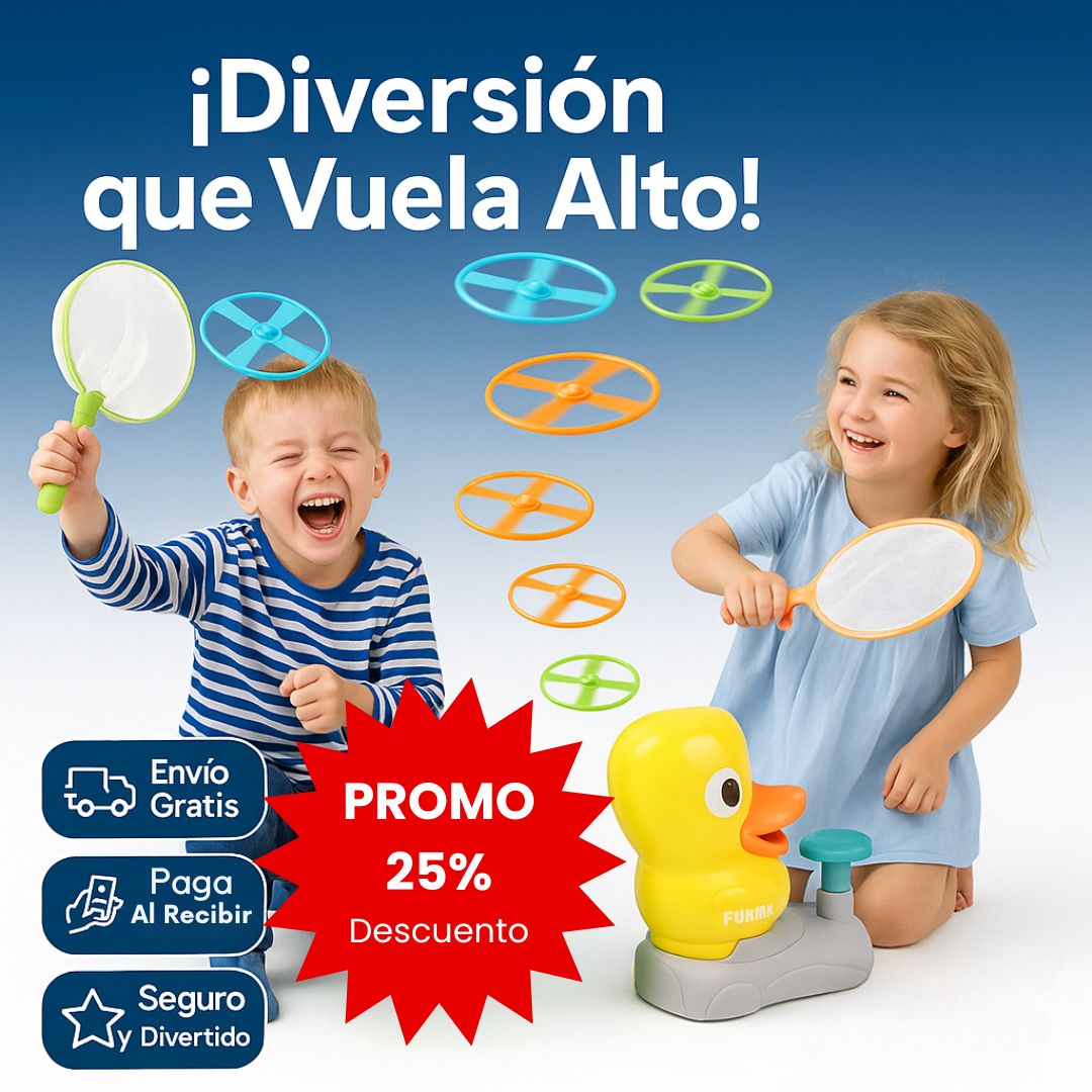 Lanzador de Discos Voladores para Niños