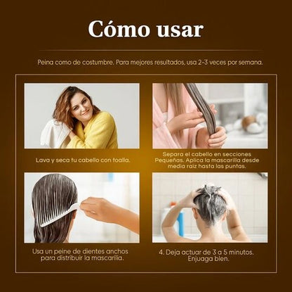 Mascarilla Capilar Restauracion total y Brillo Extremo 300 ml