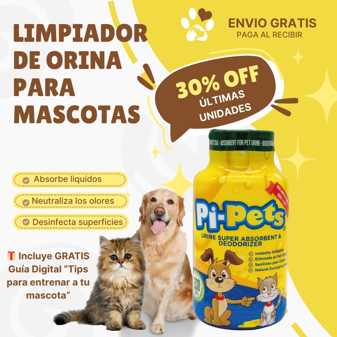 Limpiador de Orina para Mascotas - Polvo Absorbente