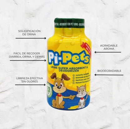 Limpiador de Orina para Mascotas - Polvo Absorbente